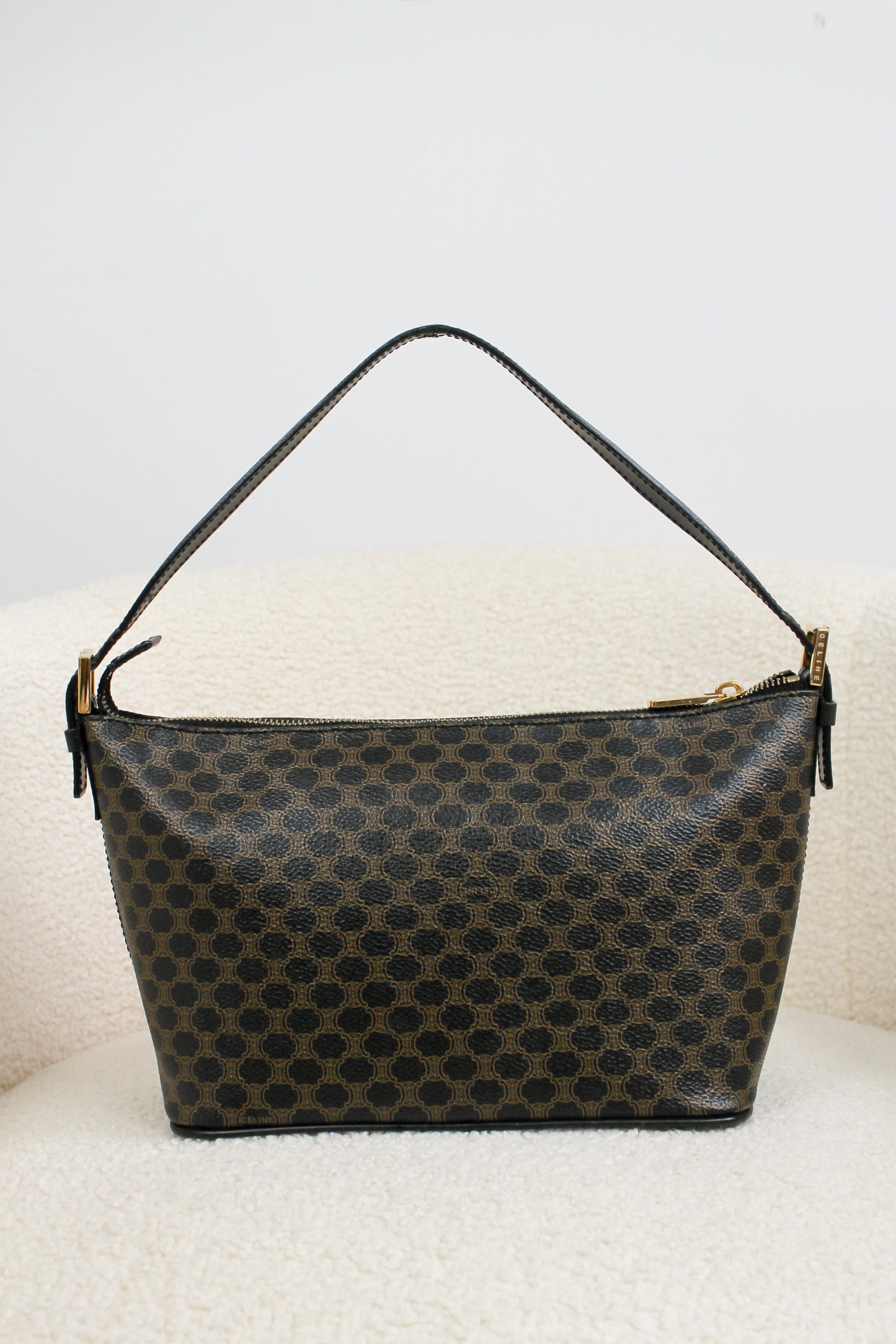 Céline Macadam Coated Canvas Handbag