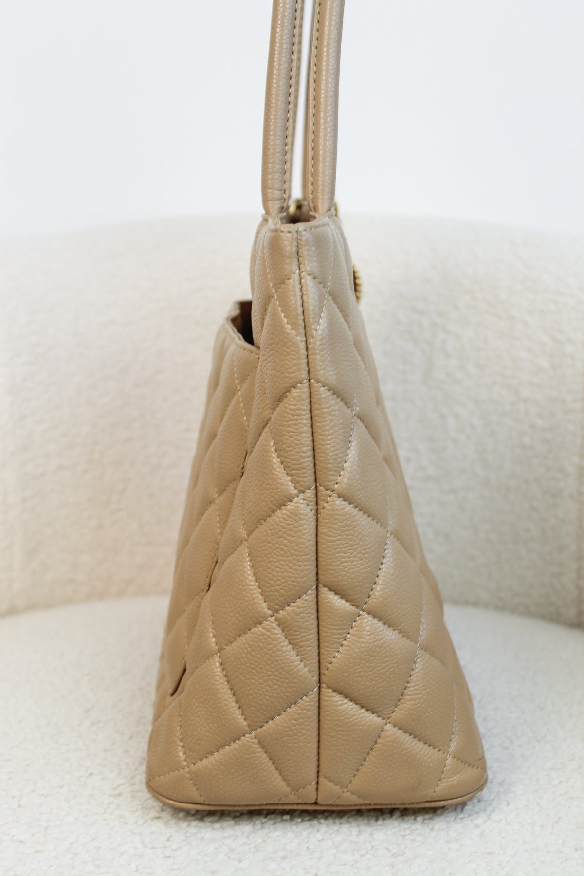Chanel Caviar Leather Medallion Tote
