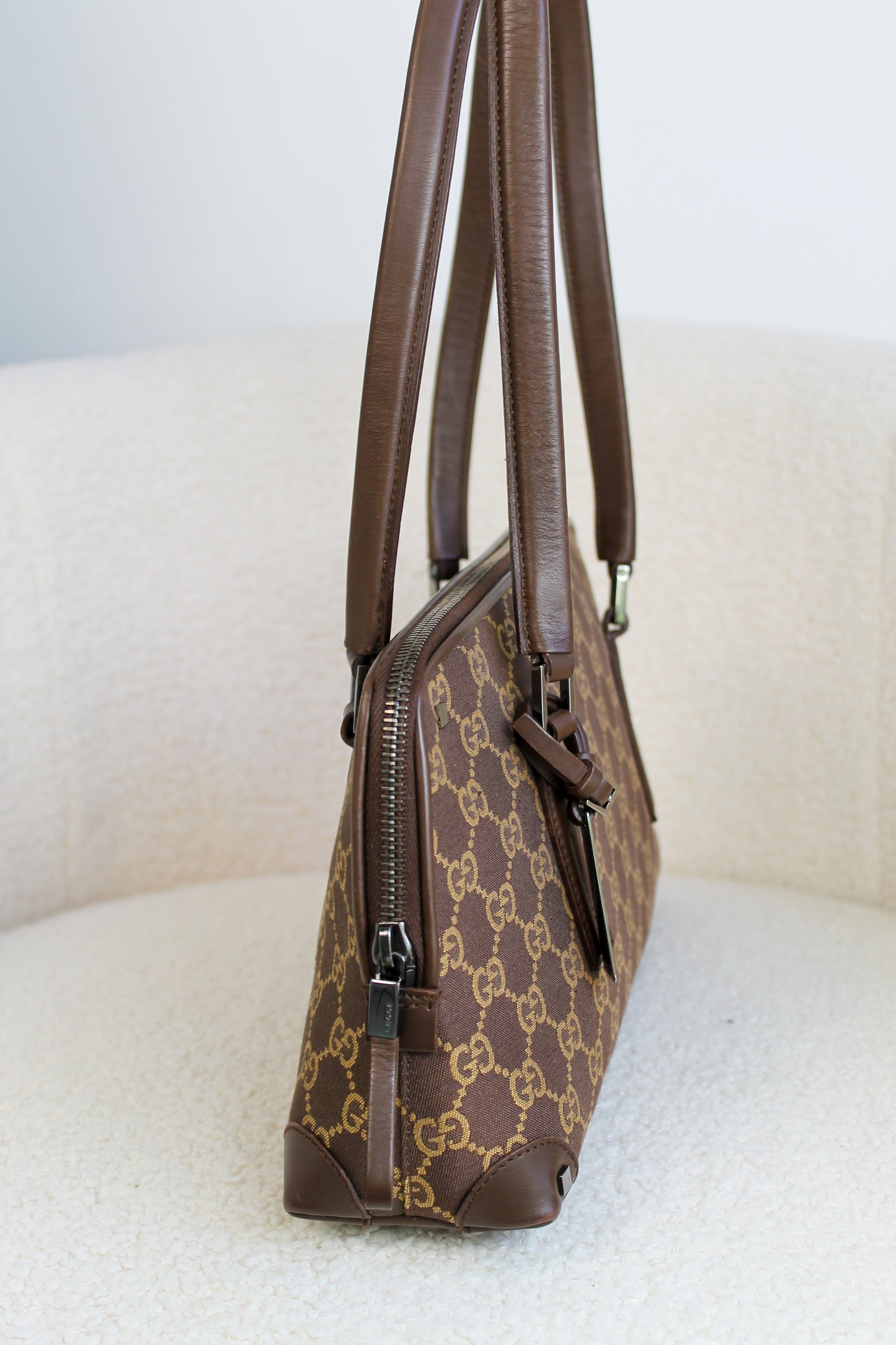 Gucci Canvas Boston shoulder bag