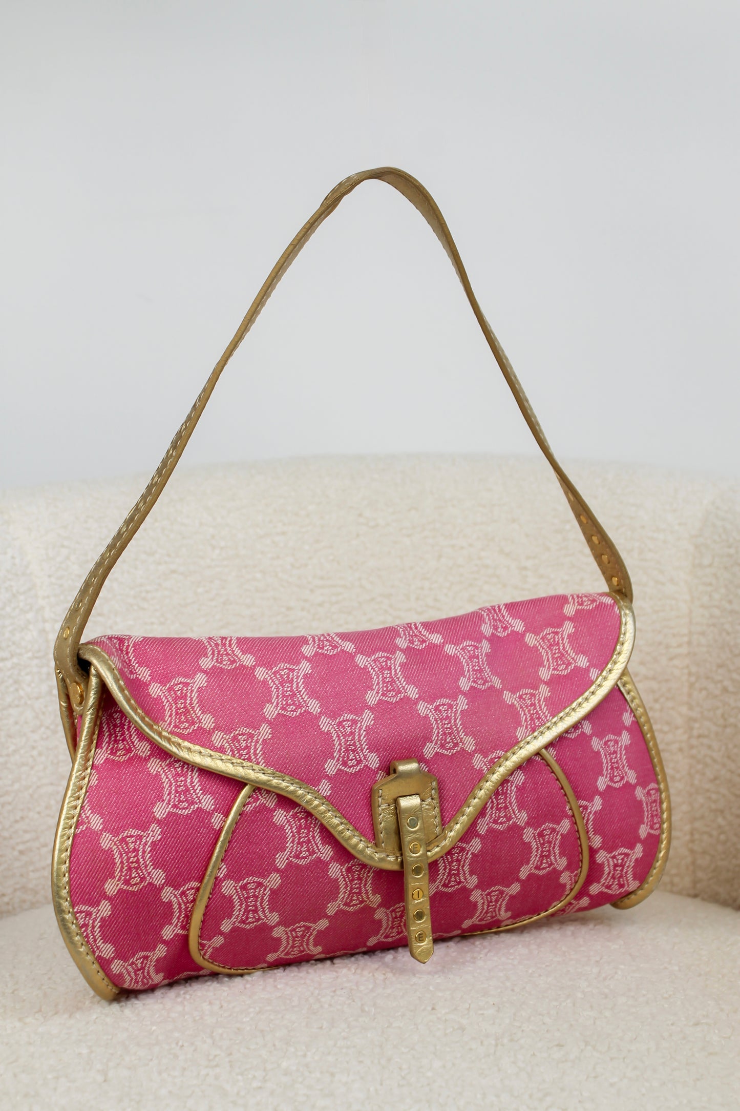 Céline Triomphe Denim Shoulder Bag