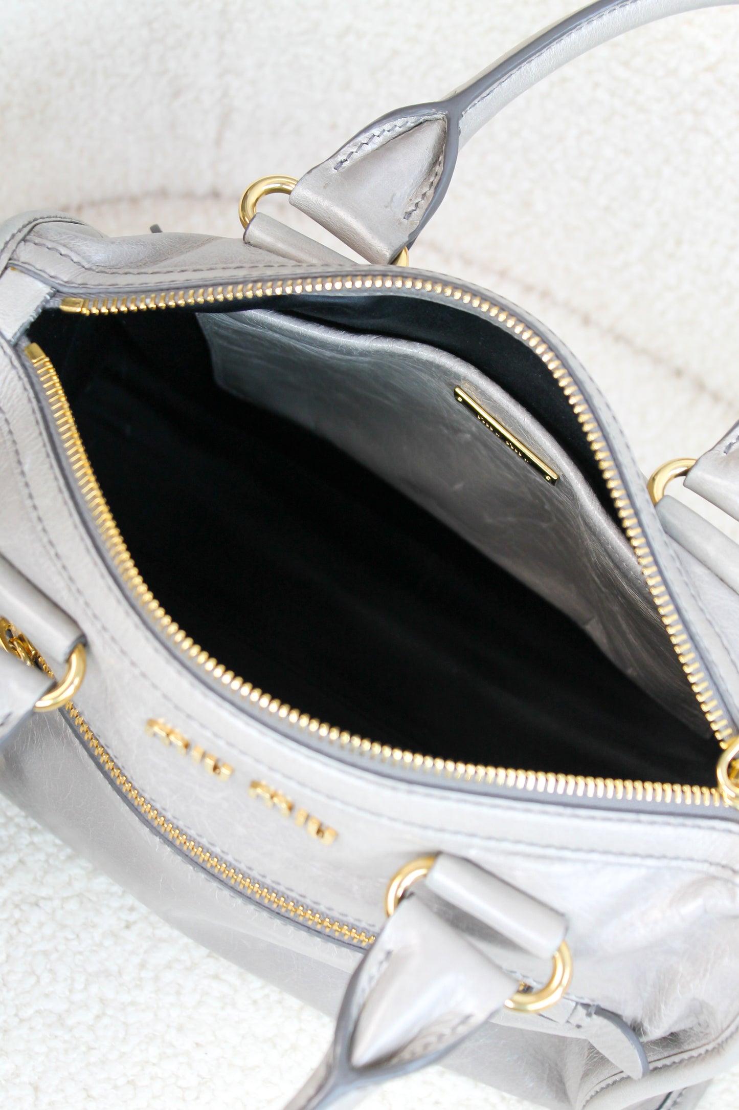 Miu Miu Bauletto Vitello Shine