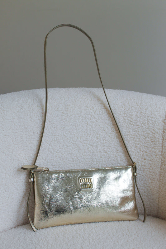 Miu Miu Logo-Lettering Shoulder Bag