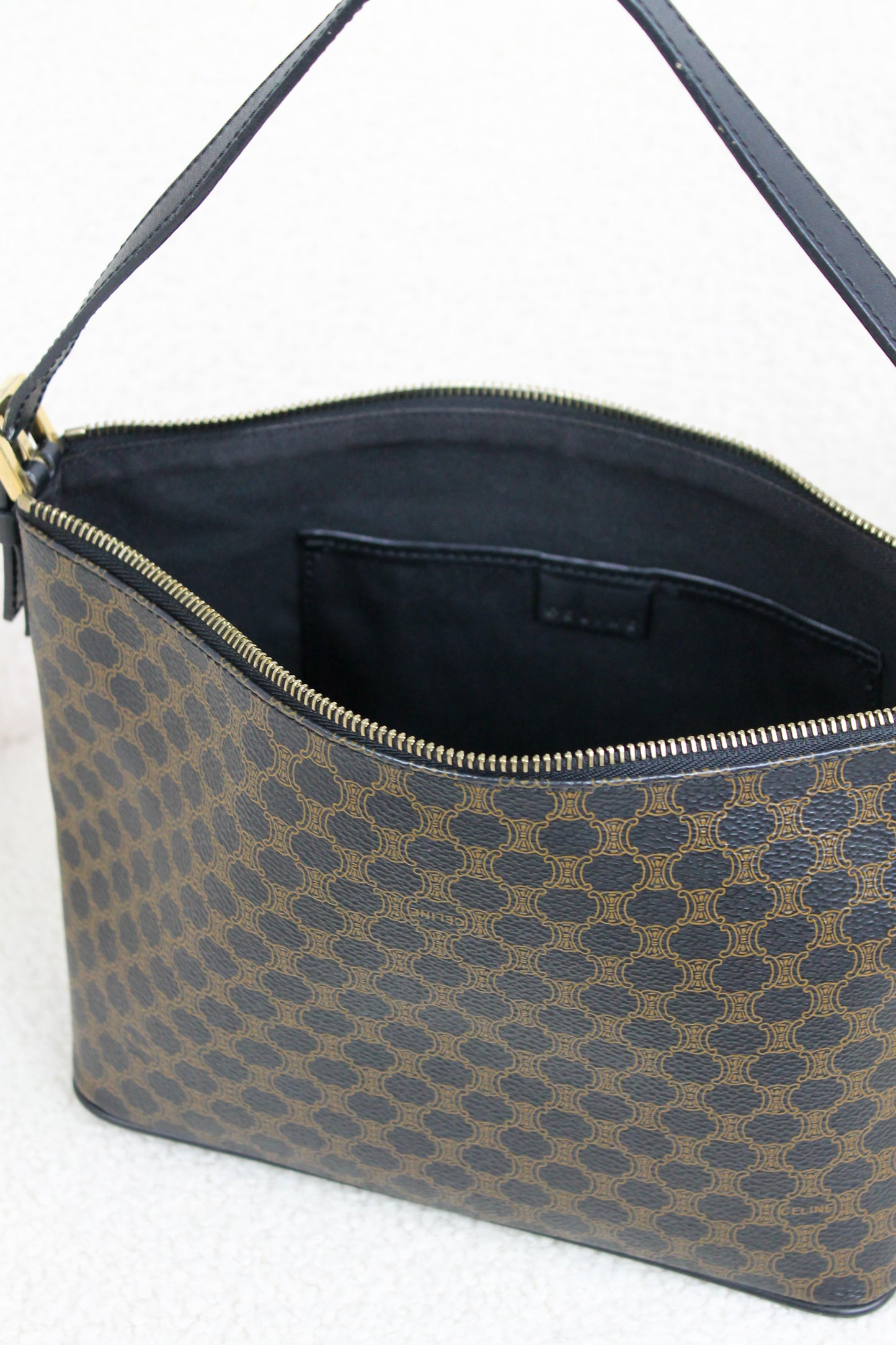 Céline Macadam Coated Canvas Handbag