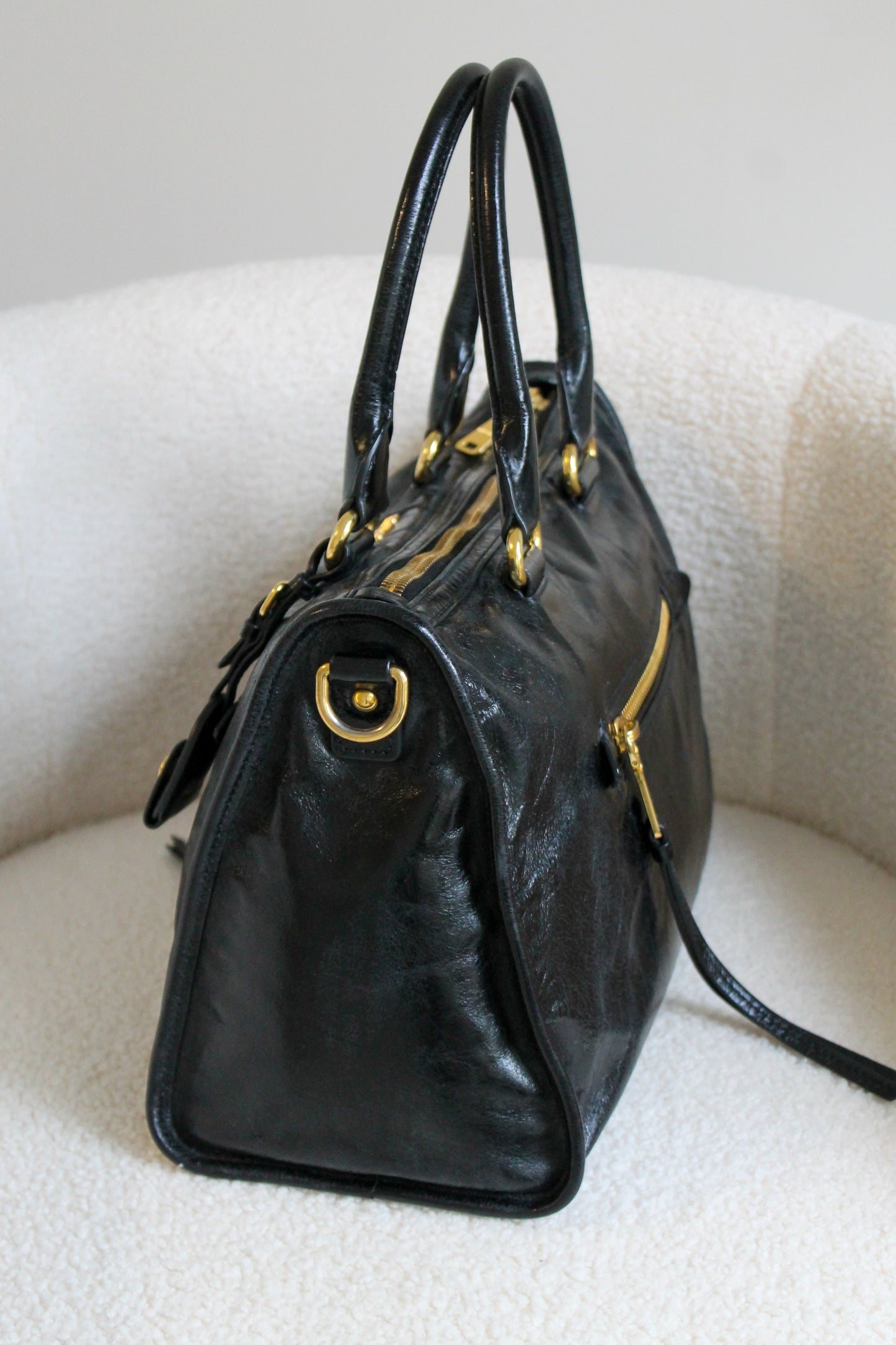 Miu Miu Bauletto Vitello Shine