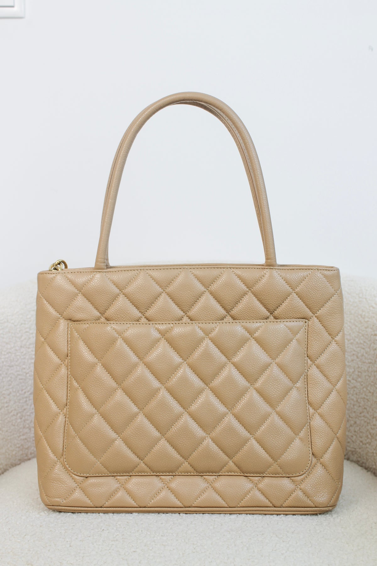 Chanel Caviar Leather Medallion Tote