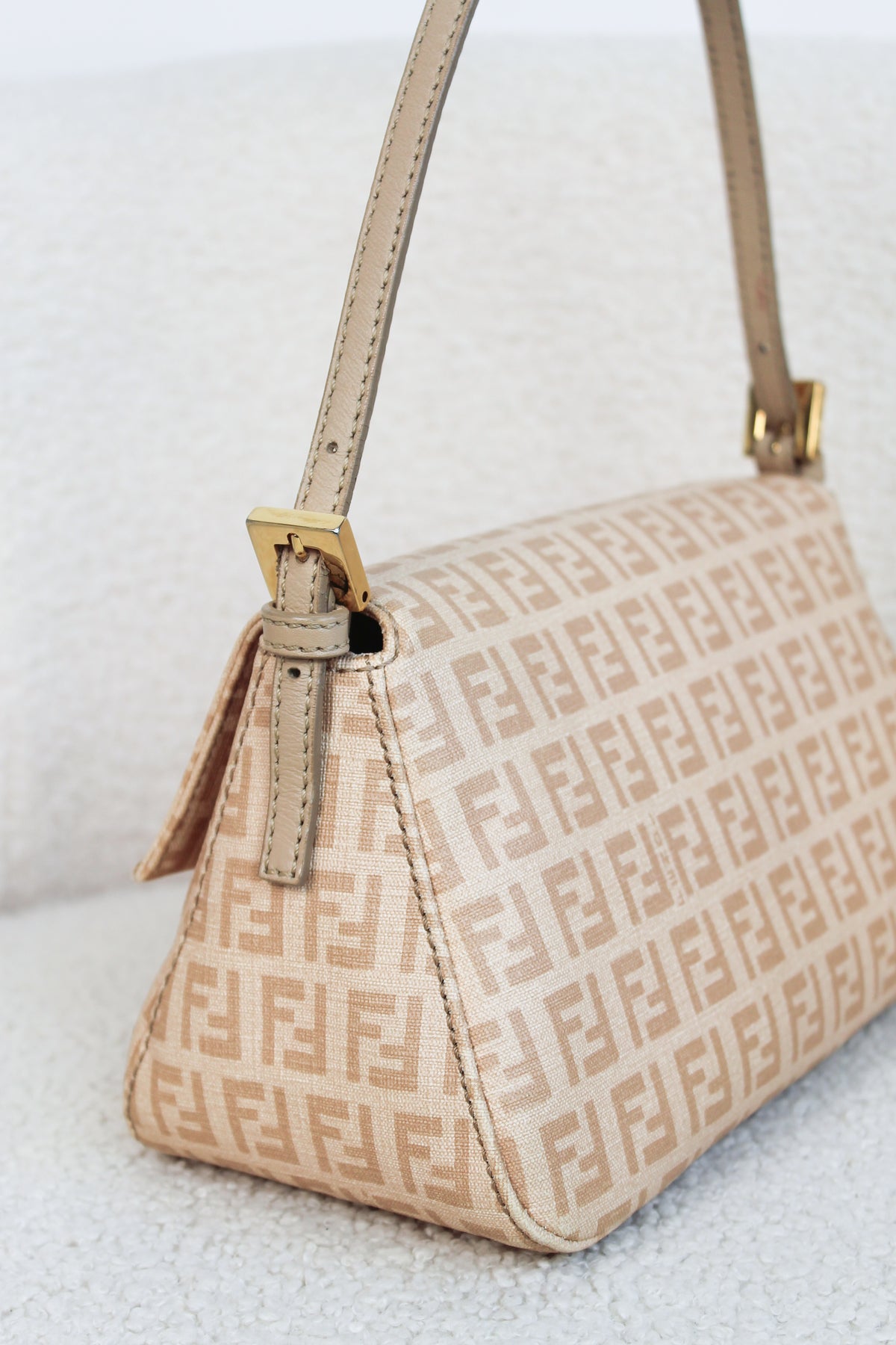 Fendi Pink Zucchino Mamma Baguette Mini