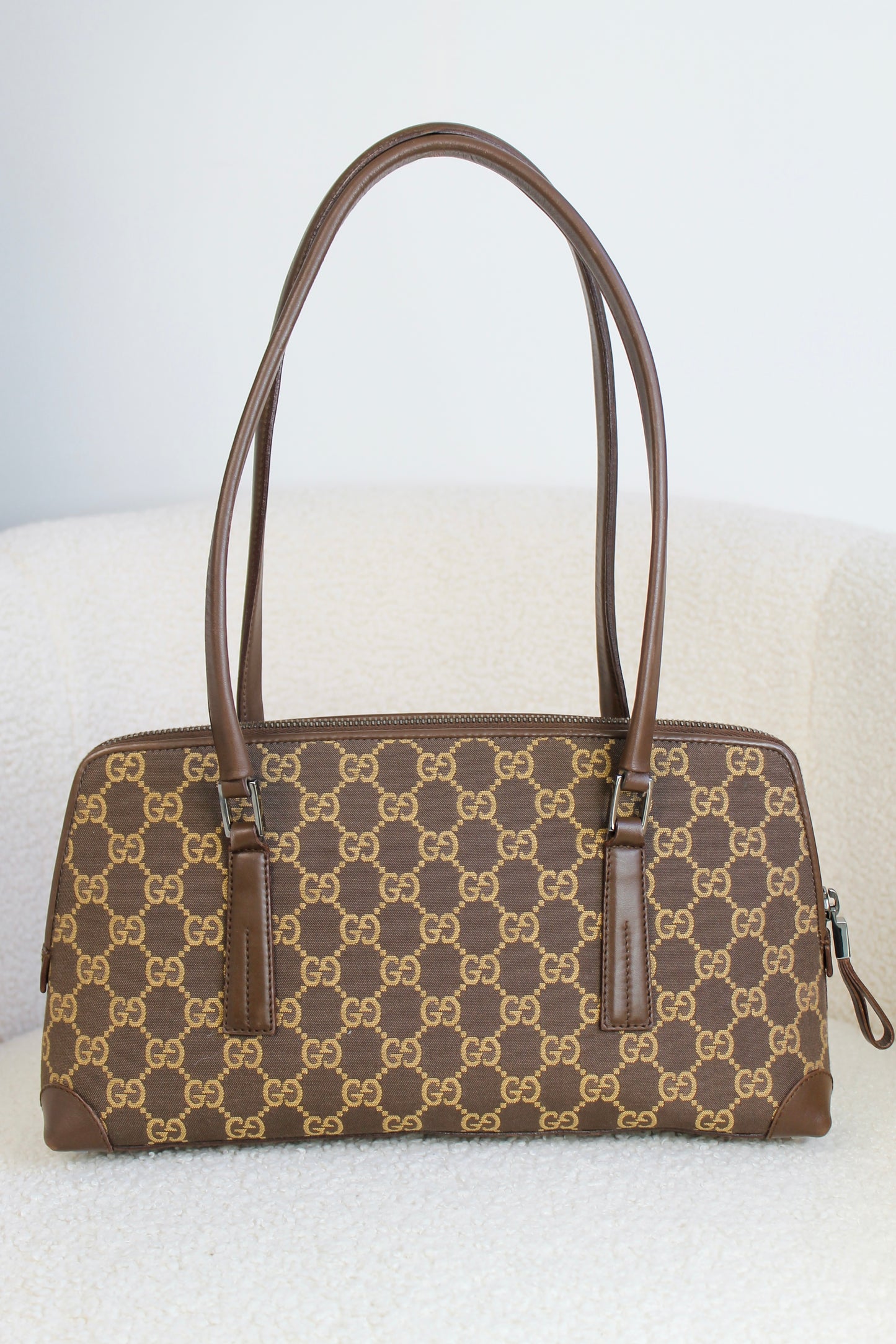 Gucci Canvas Boston shoulder bag