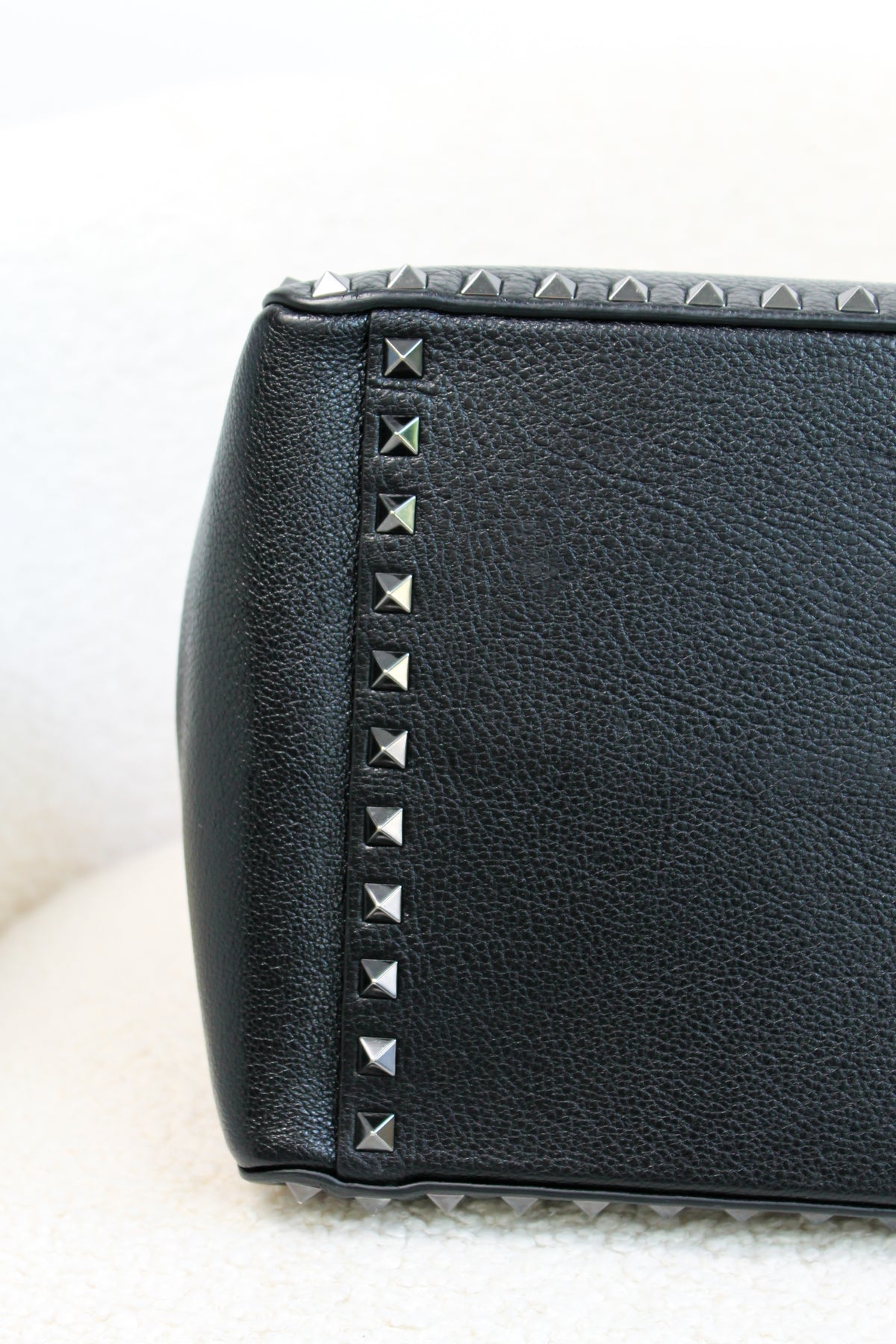 Valentino Rockstud Leather Tote Bag