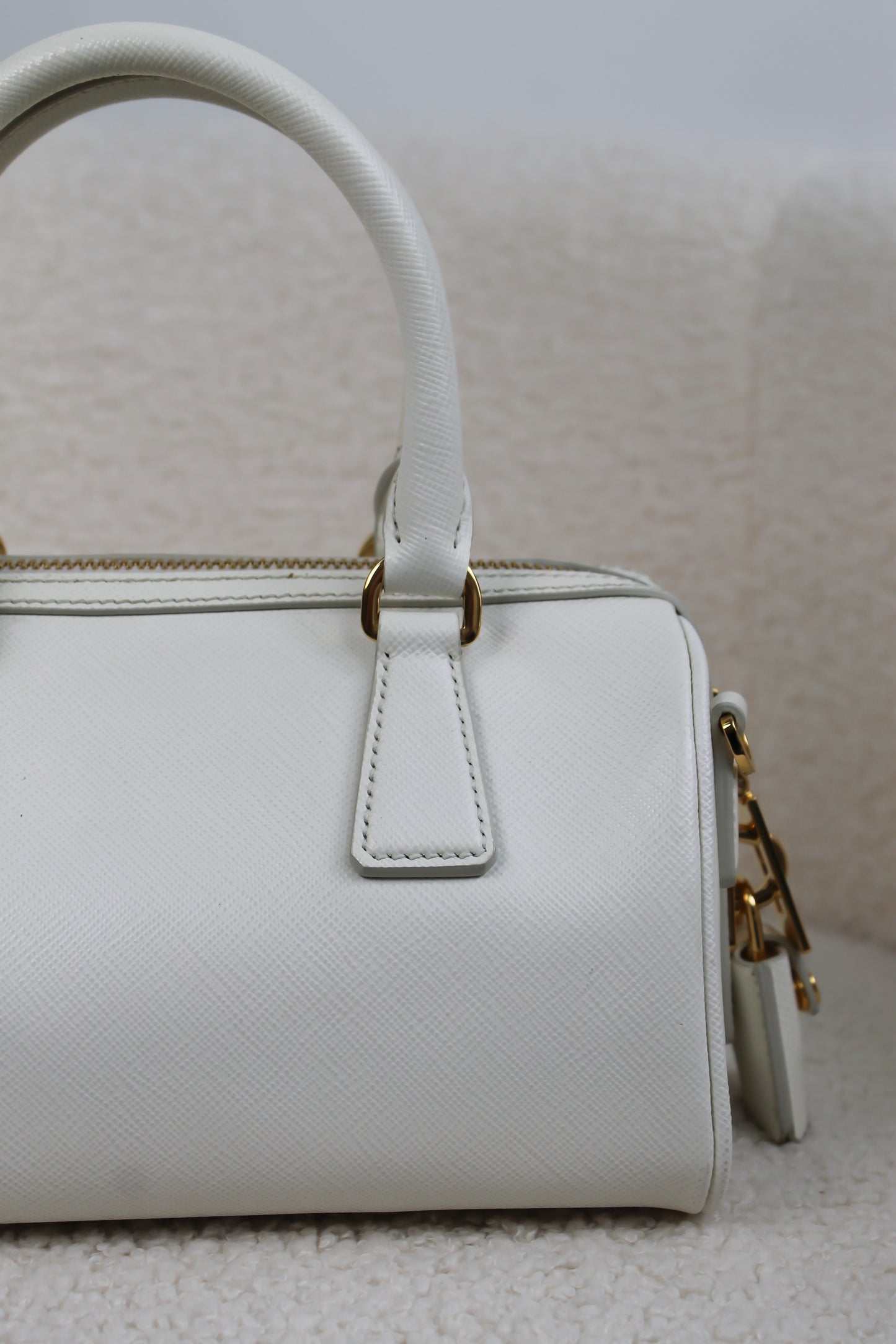 Prada Saffiano Leather Top Handle Bag