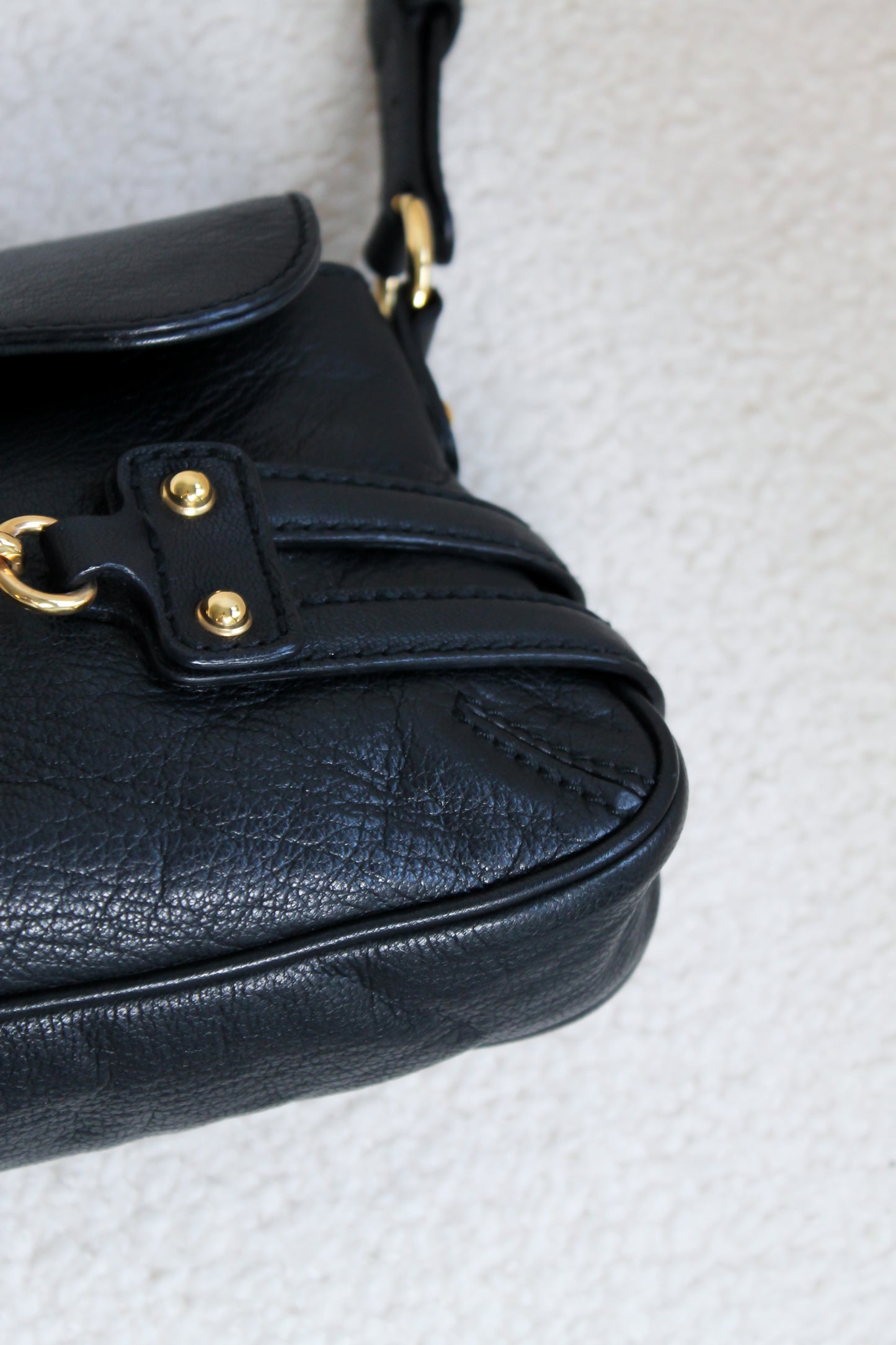 Gucci Horsebit Leather Shoulder Bag