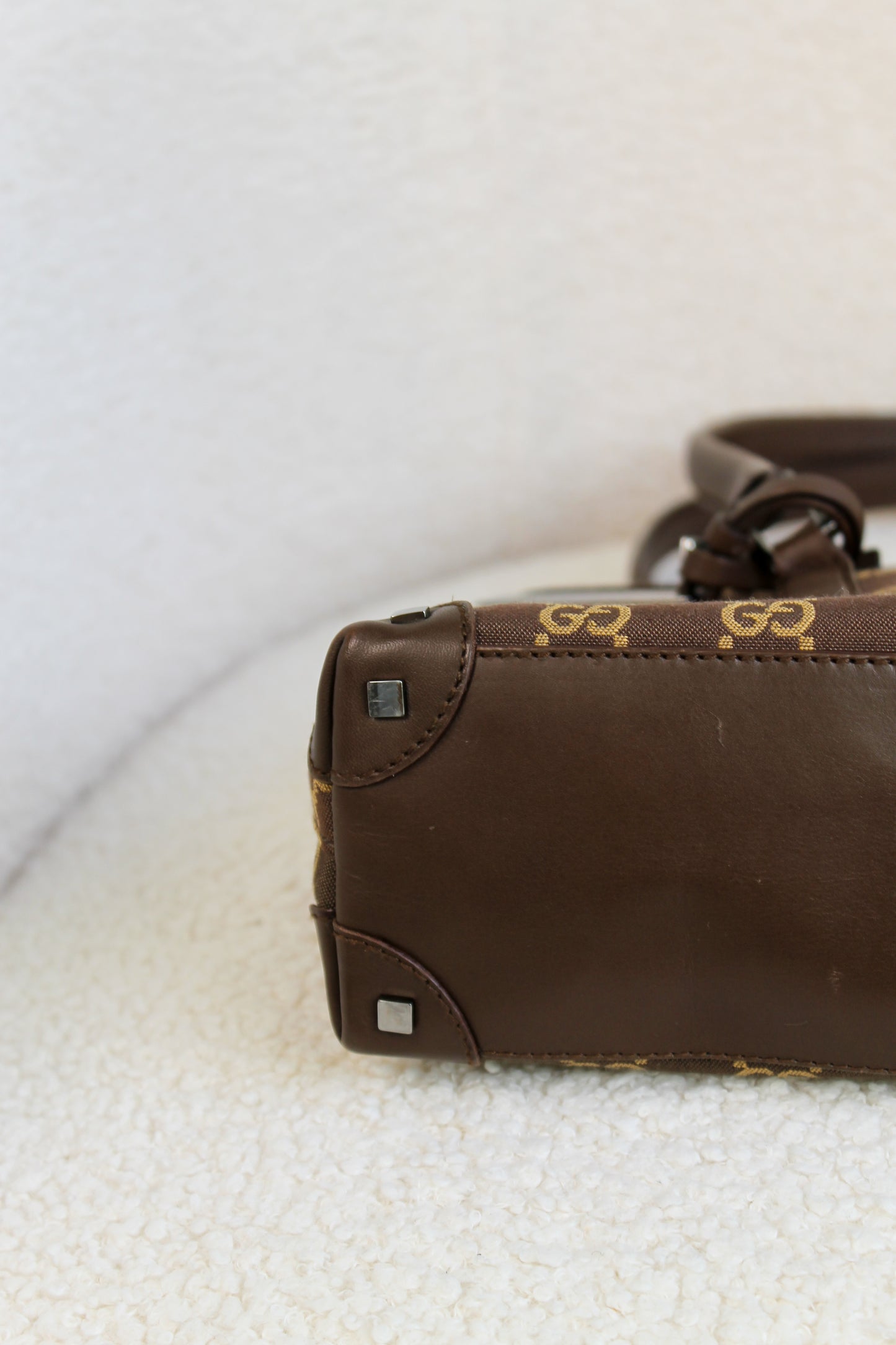 Gucci Canvas Boston shoulder bag
