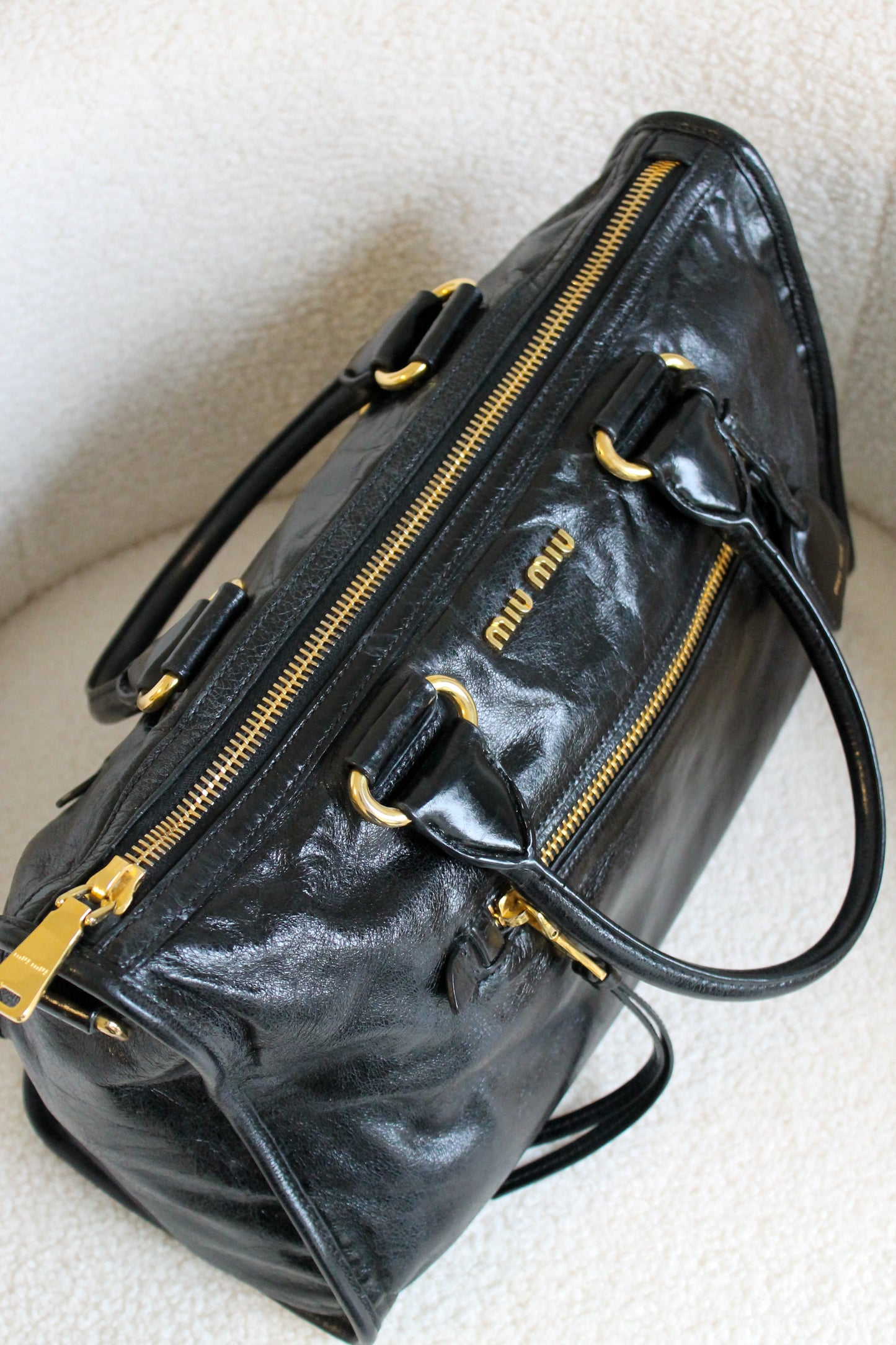 Miu Miu Bauletto Vitello Shine