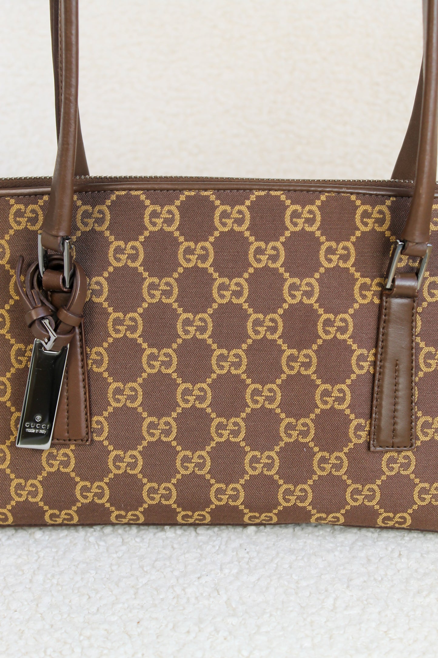 Gucci Canvas Boston shoulder bag
