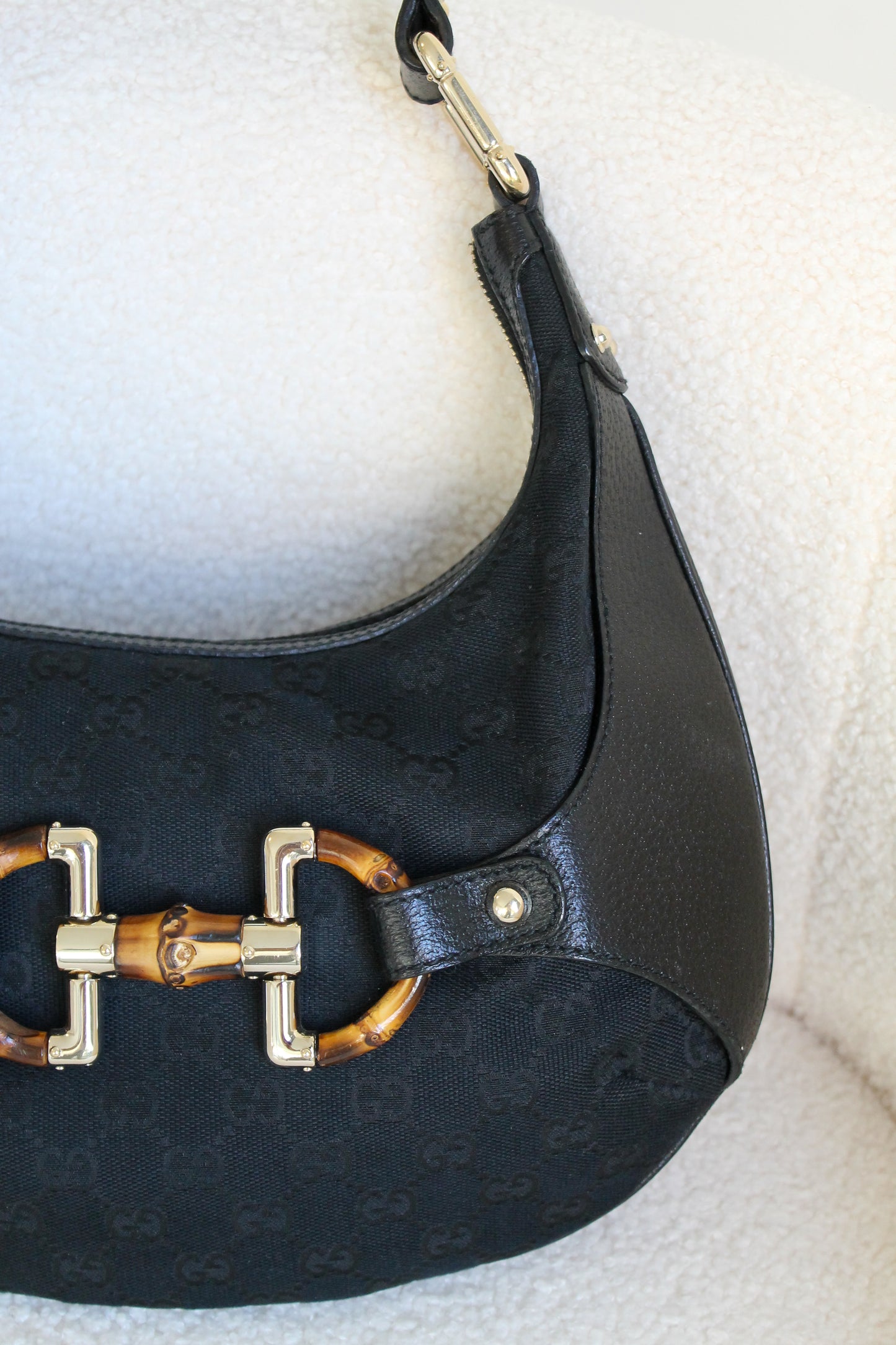 Gucci Amalfi Bamboo Hobo Bag