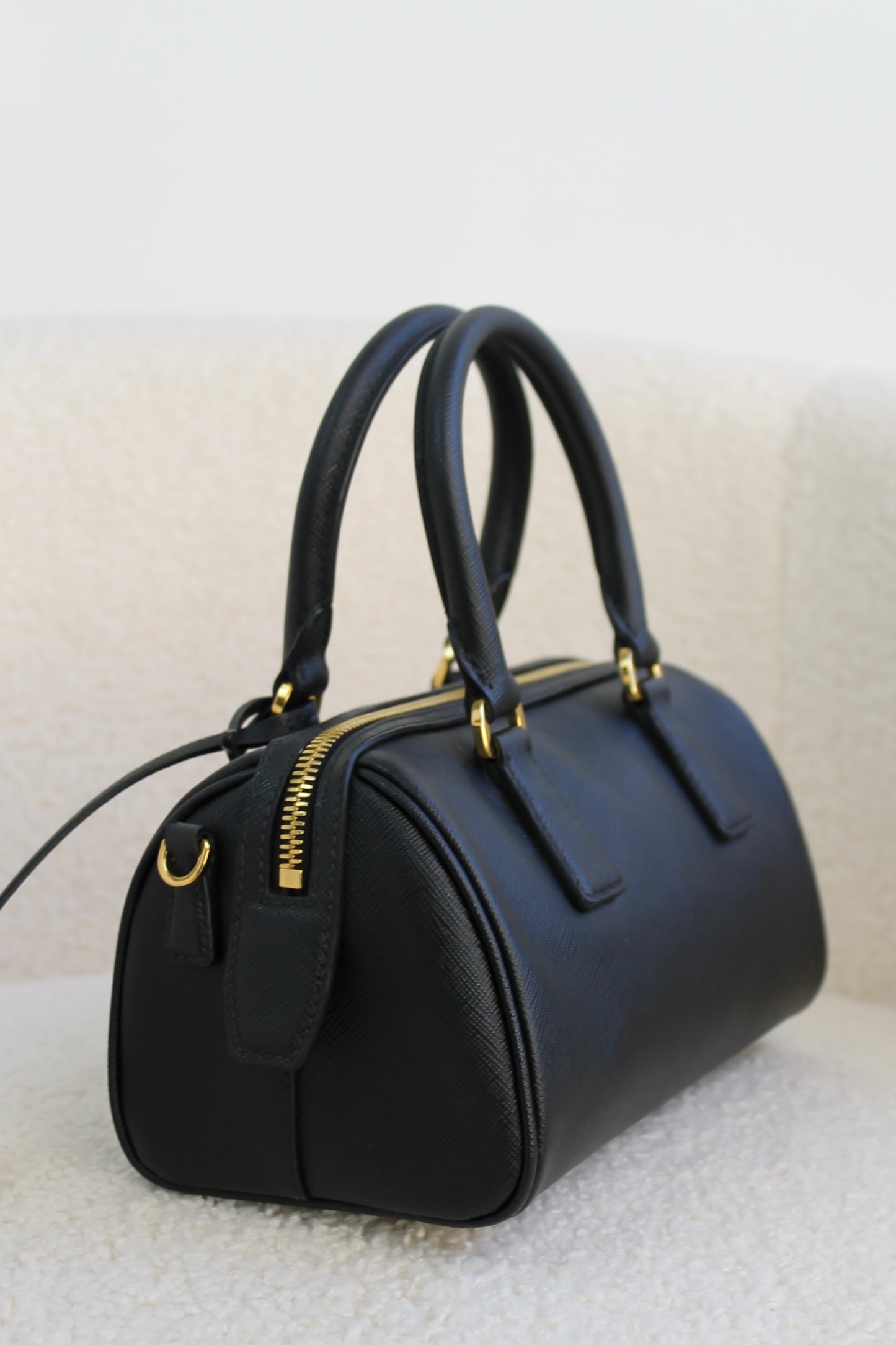 Prada Saffiano Leather Top Handle Bag