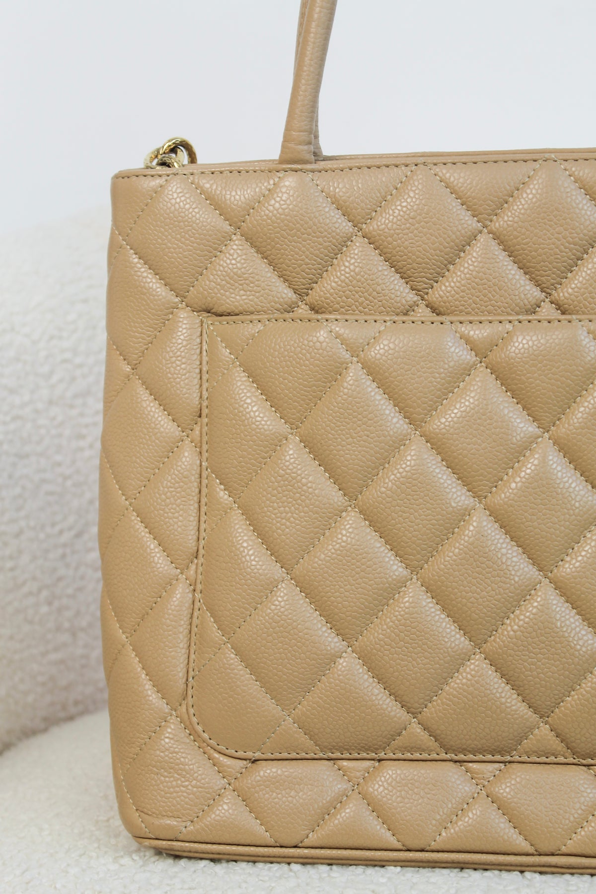 Chanel Caviar Leather Medallion Tote