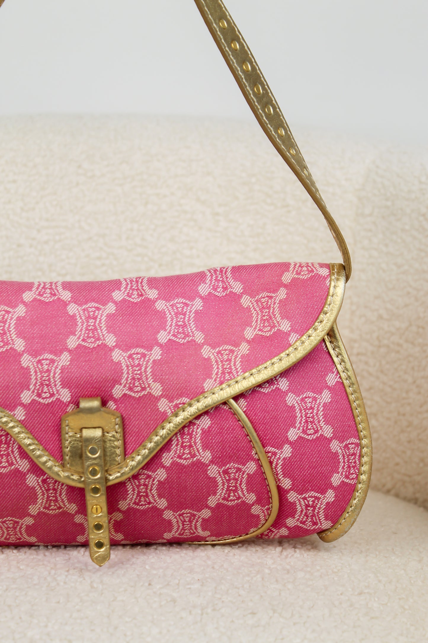Céline Triomphe Denim Shoulder Bag