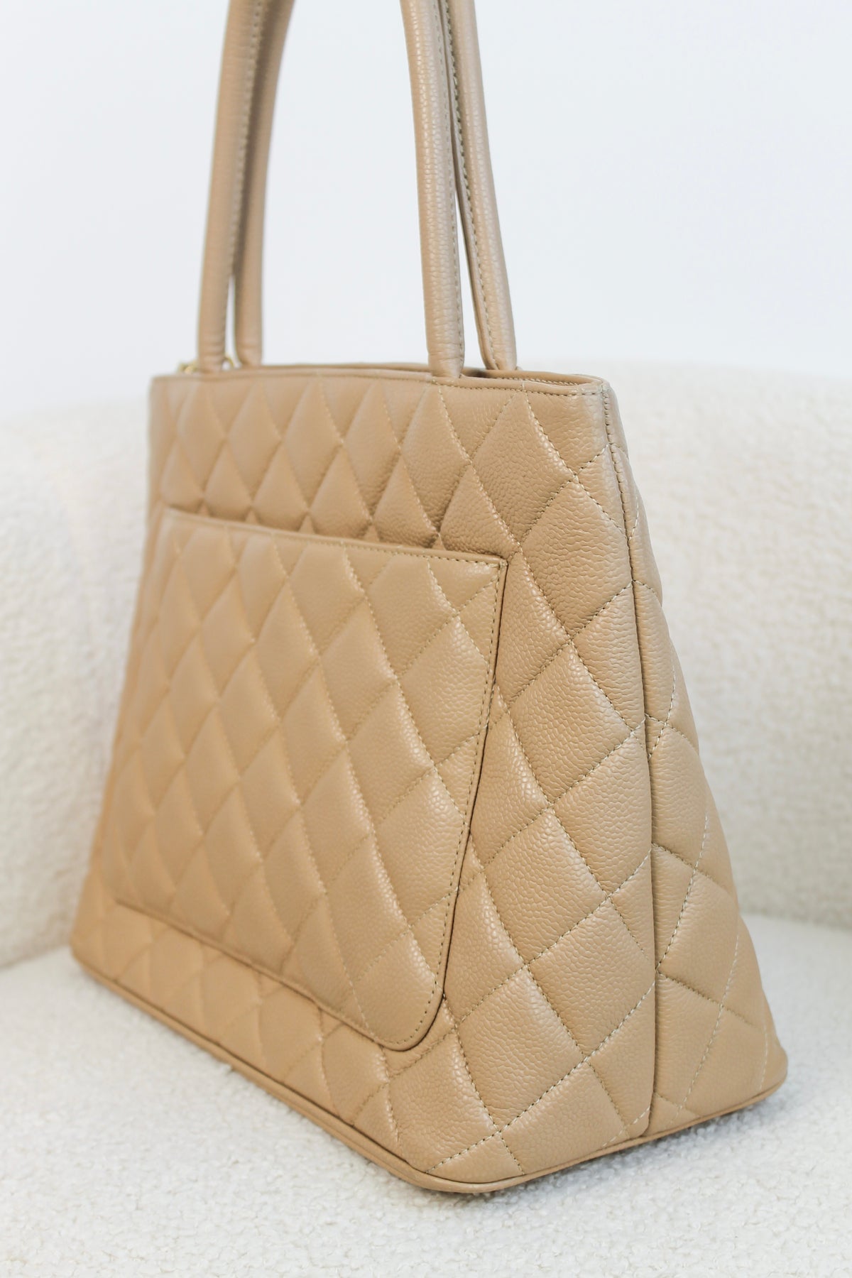 Chanel Caviar Leather Medallion Tote