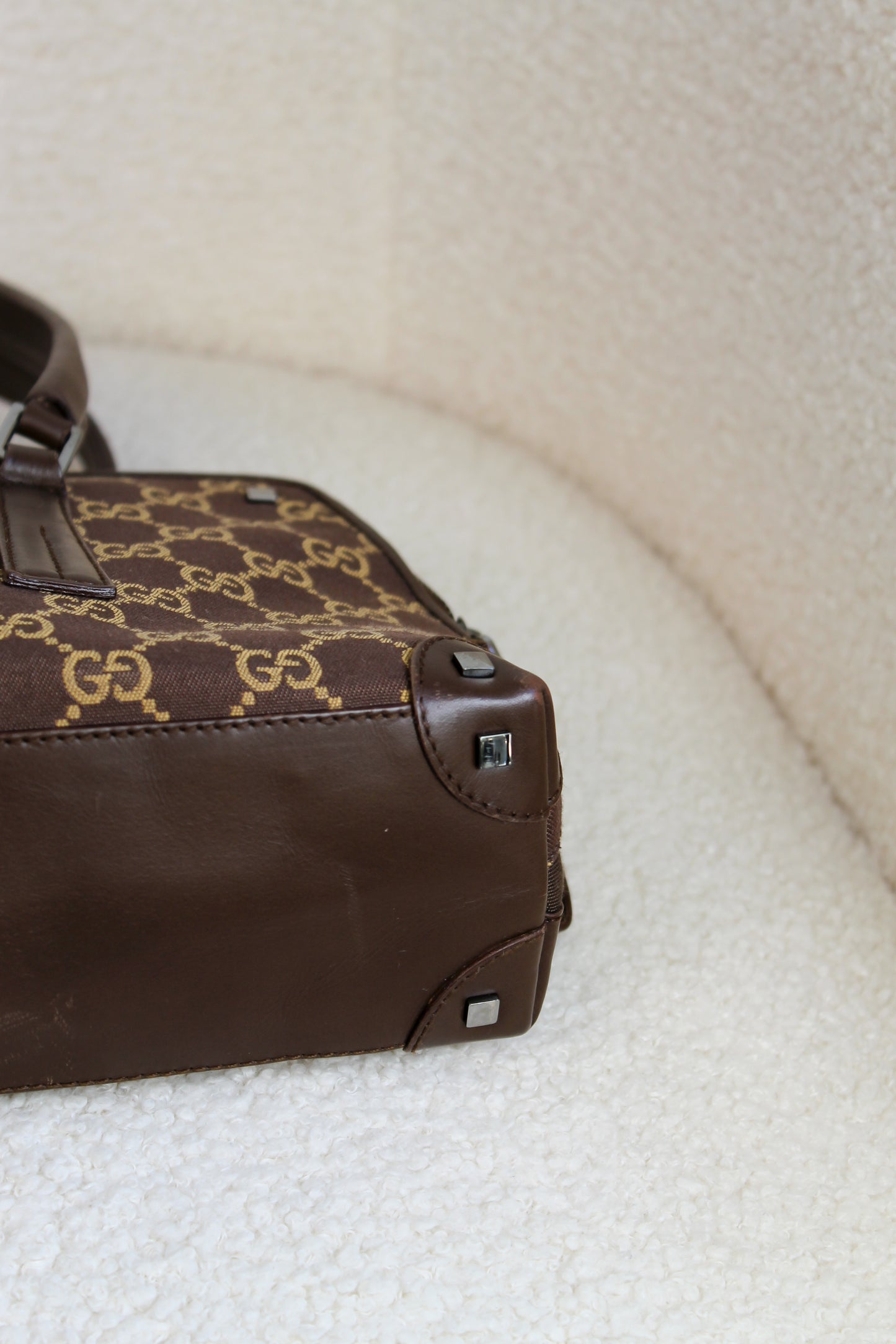 Gucci Canvas Boston shoulder bag