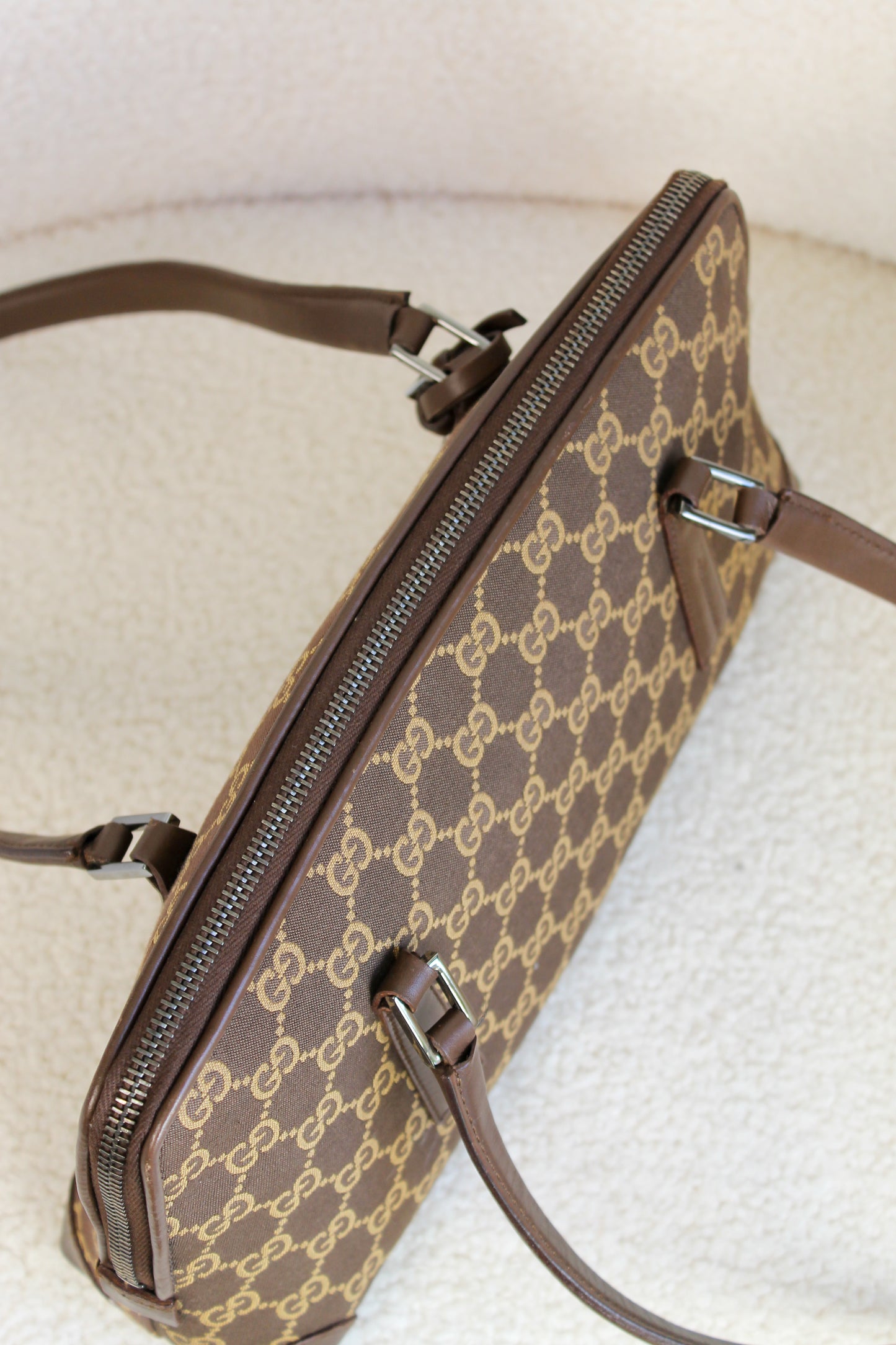 Gucci Canvas Boston shoulder bag