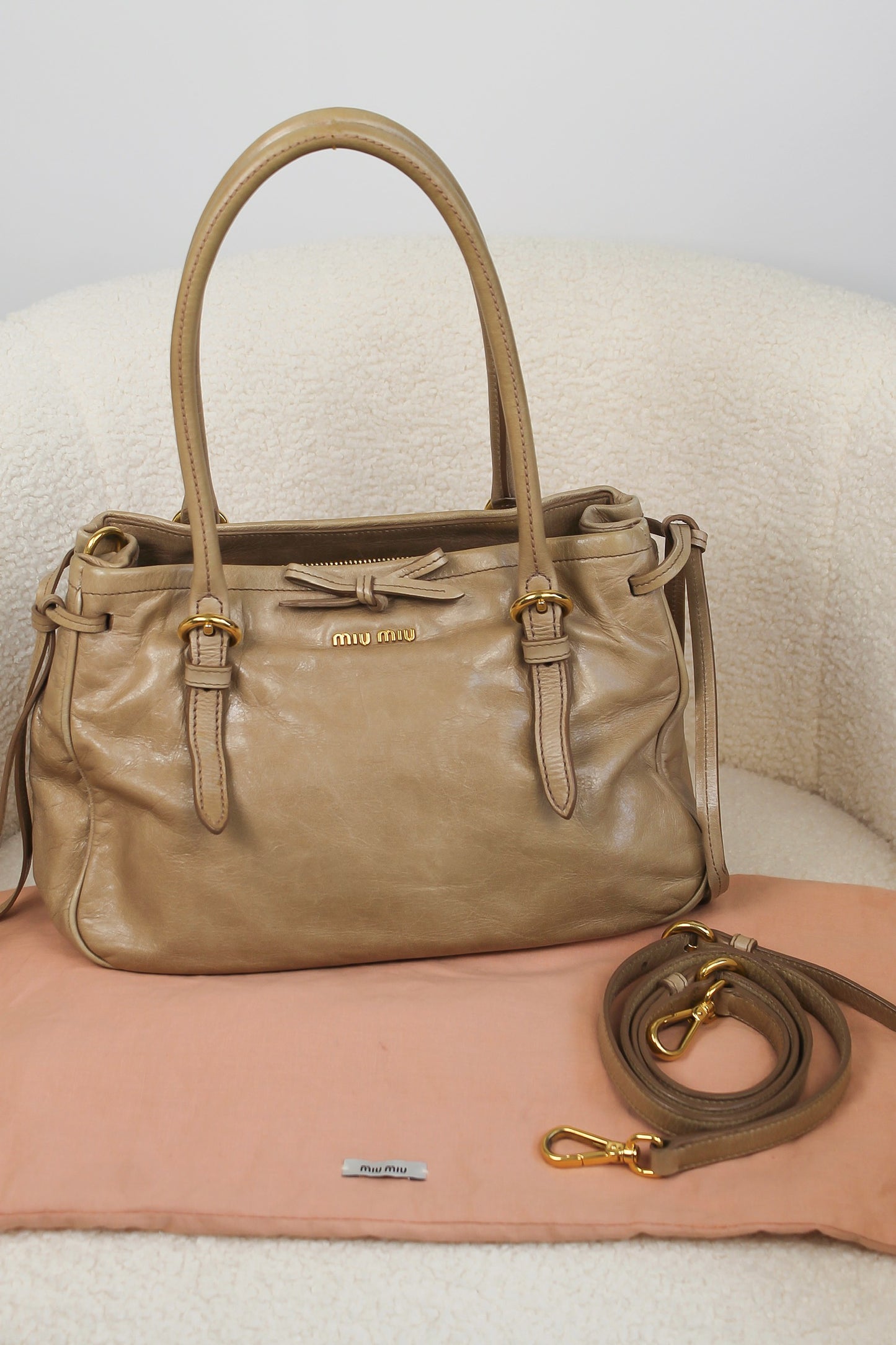 Miu Miu Vitello Bow