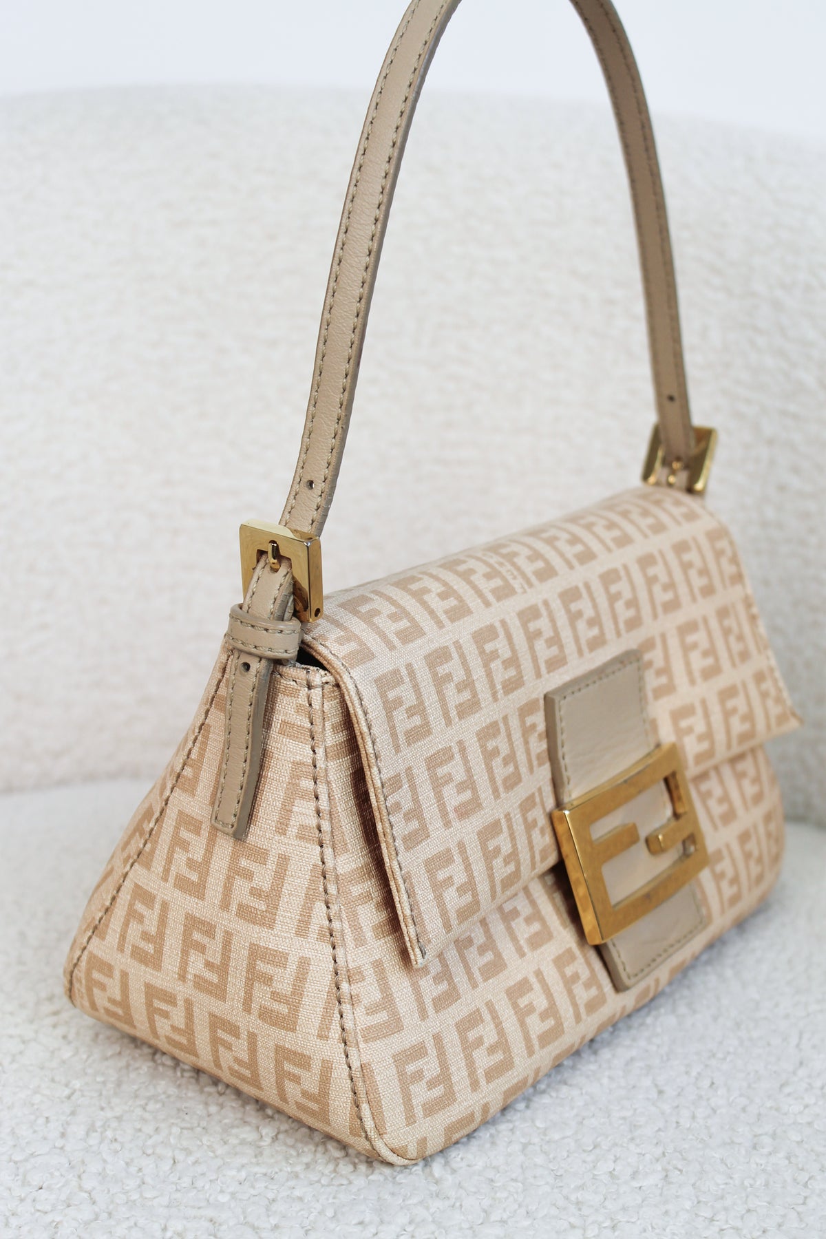 Fendi Pink Zucchino Mamma Baguette Mini