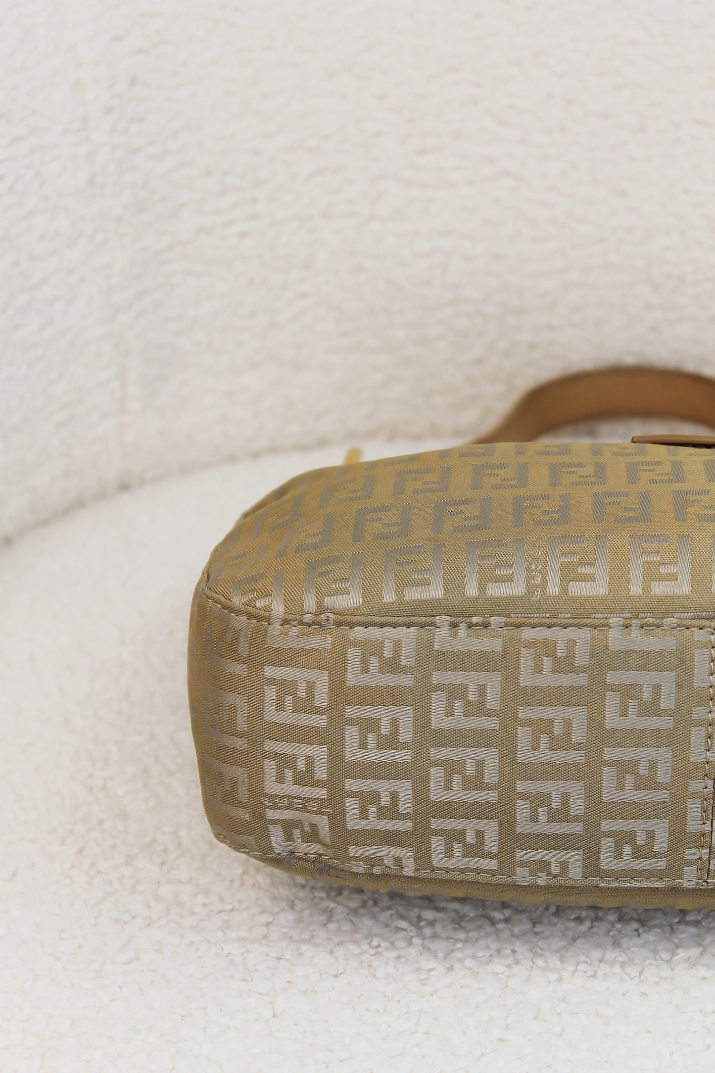 Fendi Zucchino Canvas Shoulder Bag