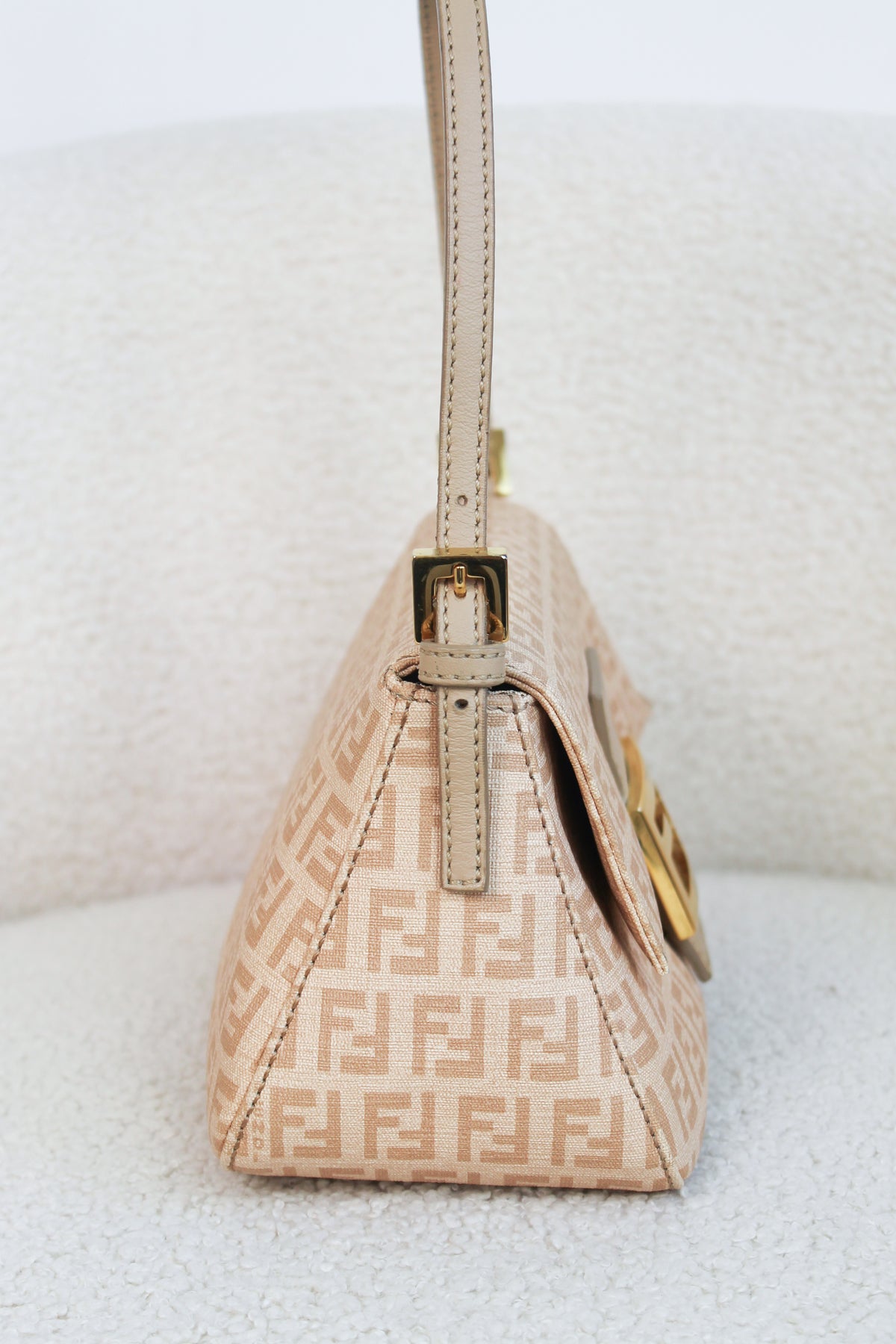 Fendi Pink Zucchino Mamma Baguette Mini