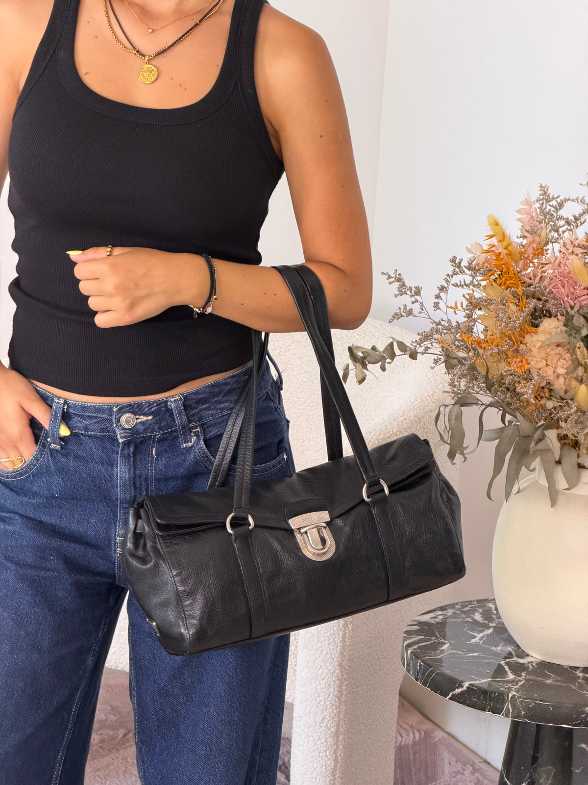 Prada Vitello Daino Easy Shoulder Bag
