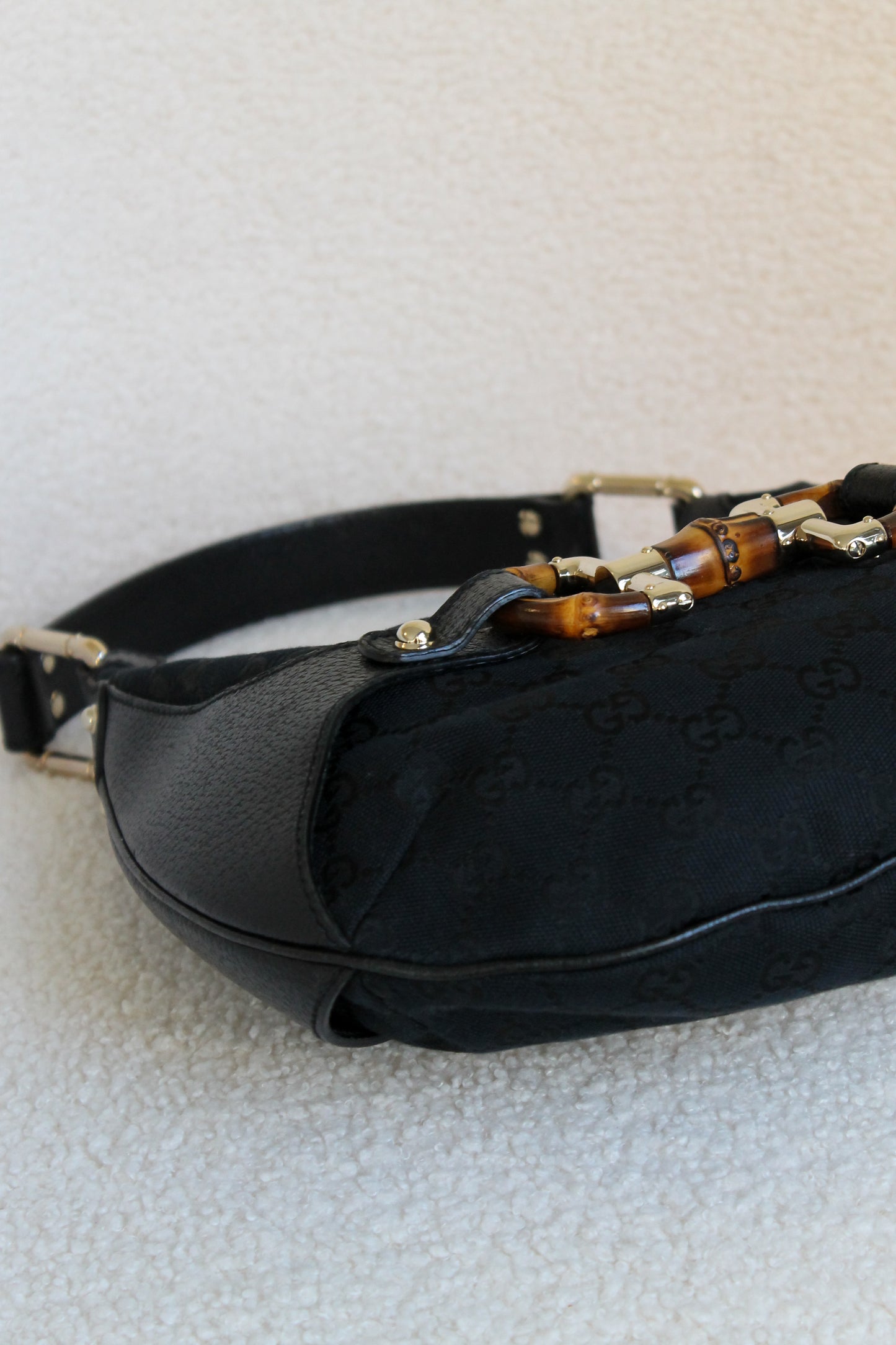Gucci Amalfi Bamboo Hobo Bag