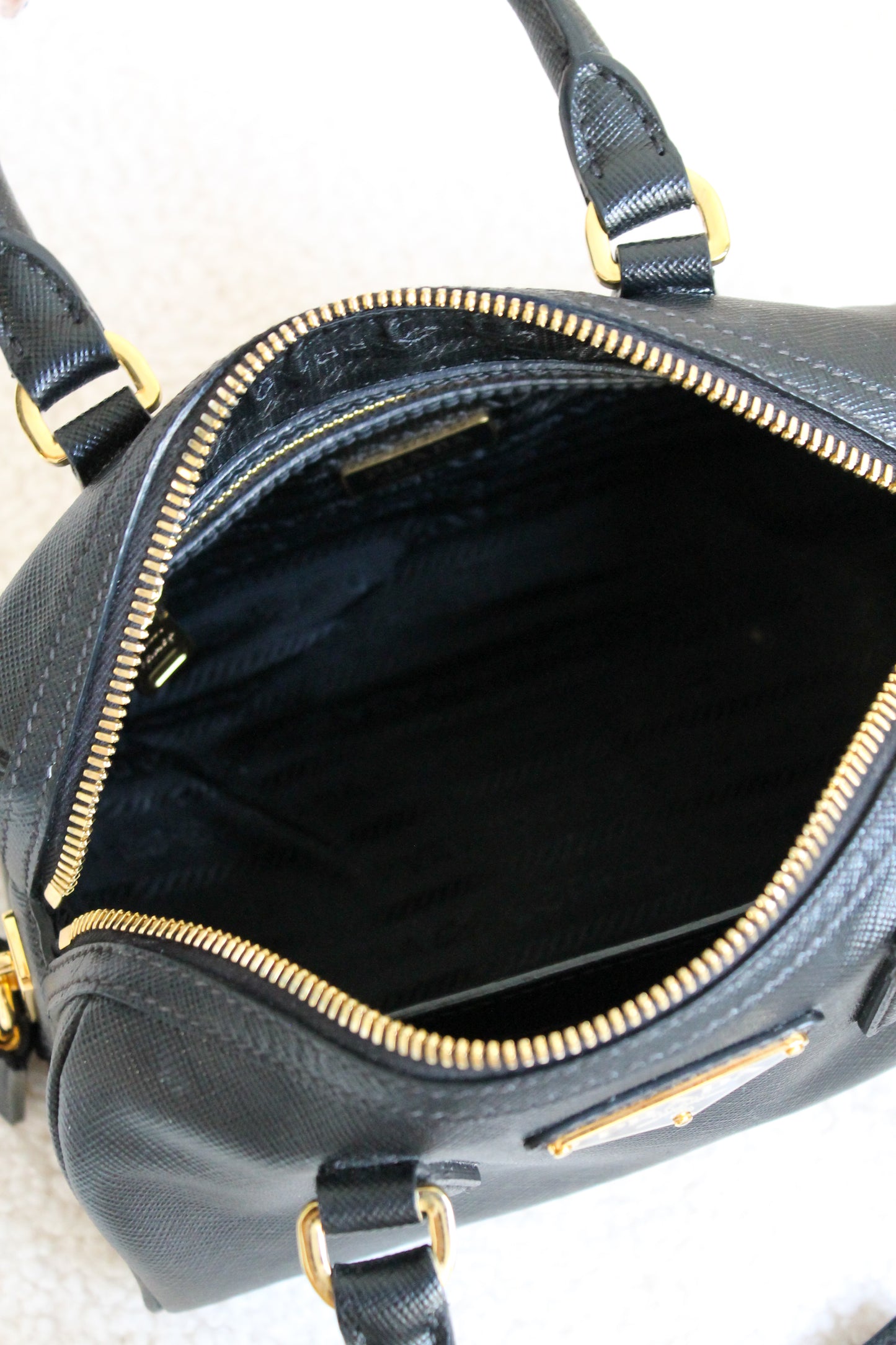 Prada Saffiano Leather Top Handle Bag