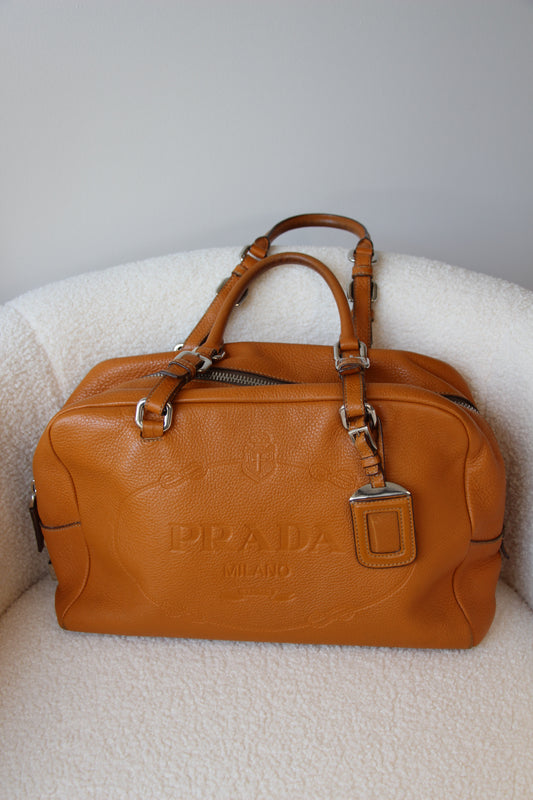 Prada Vitello Daino Bauletto Bag