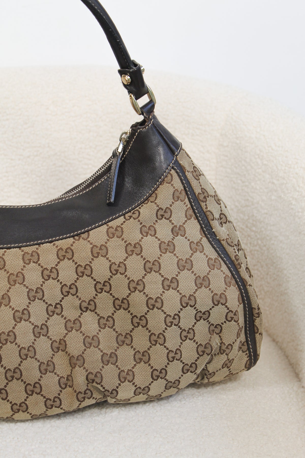 Gucci GG Canvas Abbey D-Ring Shoulder Bag