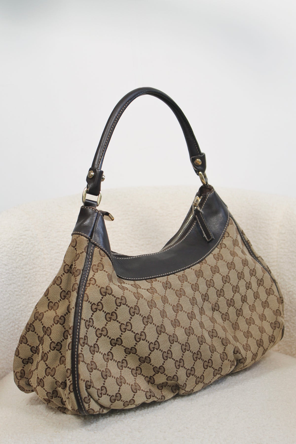 Gucci GG Canvas Abbey D-Ring Shoulder Bag
