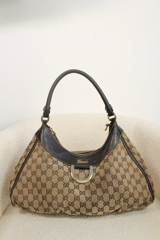Gucci GG Canvas Abbey D-Ring Shoulder Bag