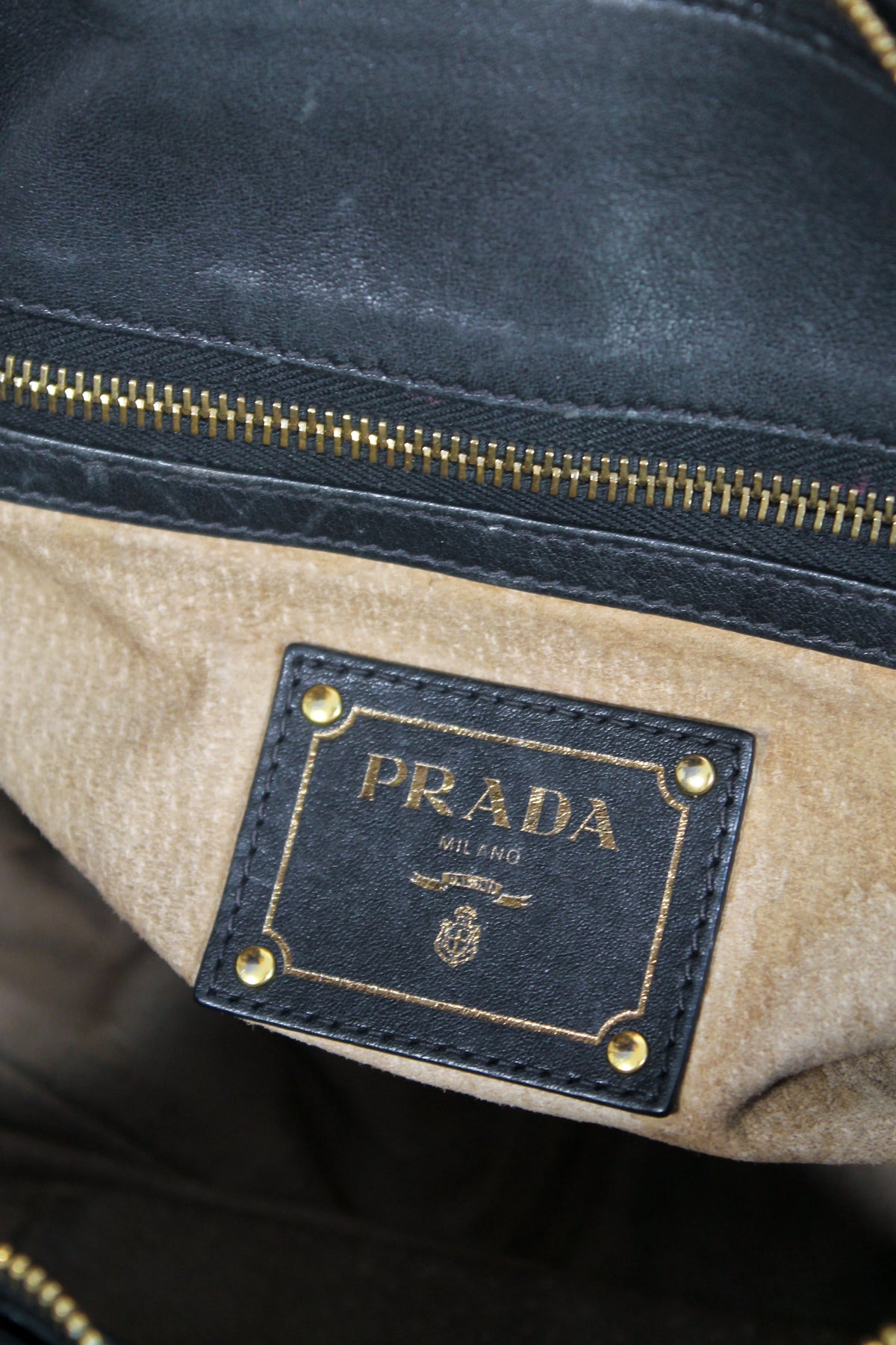 Prada Buckled Bauletto Bag